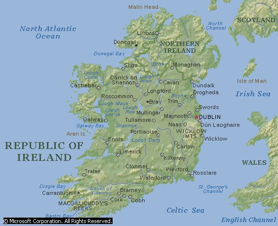 Ireland map