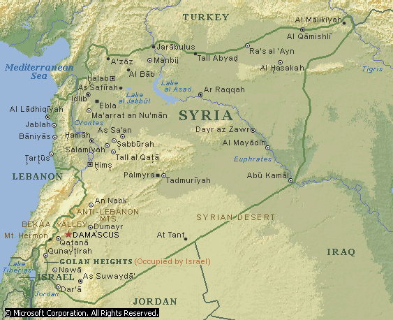 Syria map