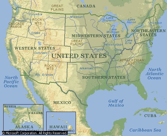 United States map